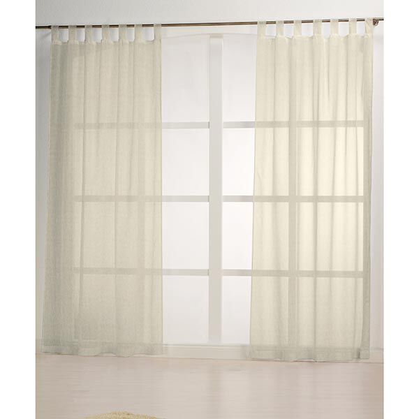 Gordijnstof voile linnenlook 300 cm – natuur,  image number 5