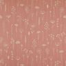 Decostof Half panama Delicate bloemen – oudroze,  thumbnail number 1