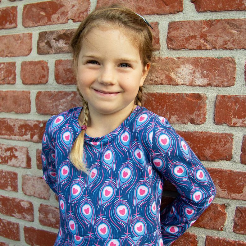 Katoenjersey Pavo | Stoff&Liebe – koningsblauw/intens roze, image number 6