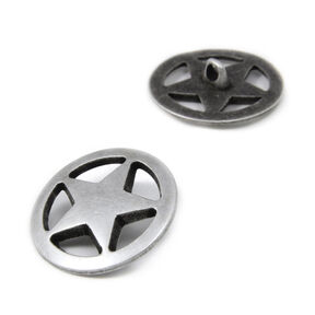 Metalen knoop Ster 1, 