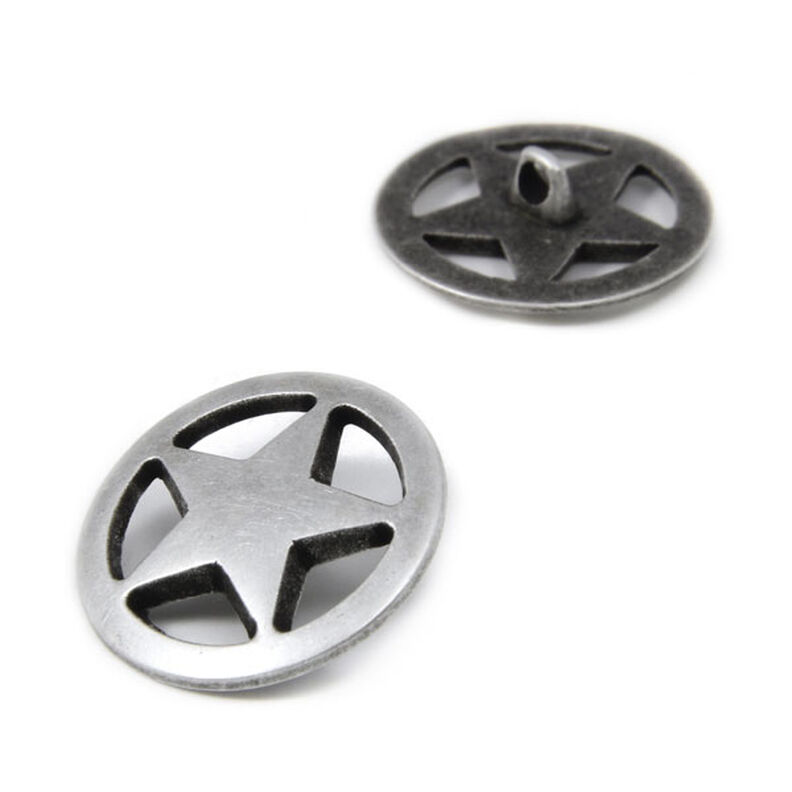 Metalen knoop Ster 1,  image number 2
