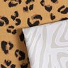 Decostof Half panama Luipaardpatroon – mocca/zwart,  thumbnail number 5