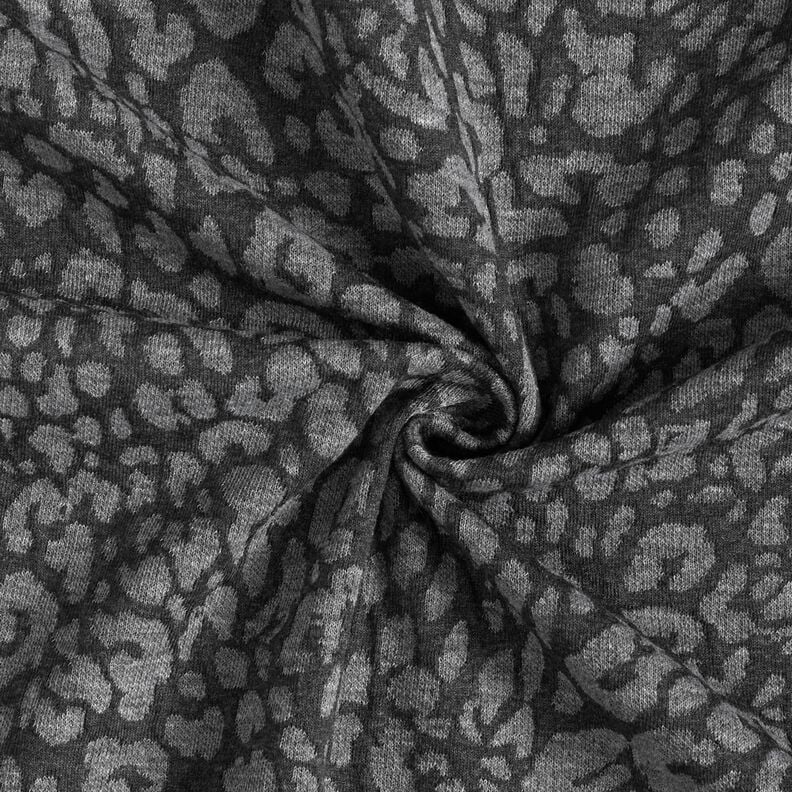 Gebreid jacquard luipaard – lichtgrijs/donkergrijs,  image number 4
