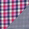 Mousseline/dubbel gehaakte stoffen Ruit Doubleface | Poppy Fabrics – lila/marineblauw,  thumbnail number 4