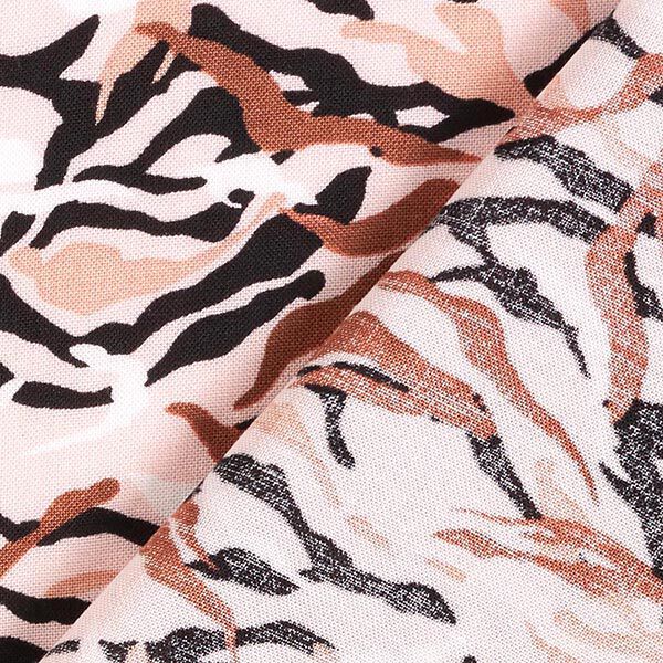 Viscose stof Strepen-camouflage – roze, image number 4