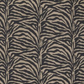 Bekledingsstof Jacquard Zebra – kaki/zwart, 