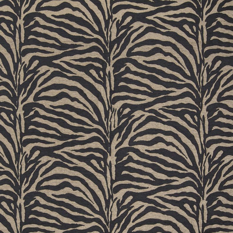 Bekledingsstof Jacquard Zebra – kaki/zwart, image number 1