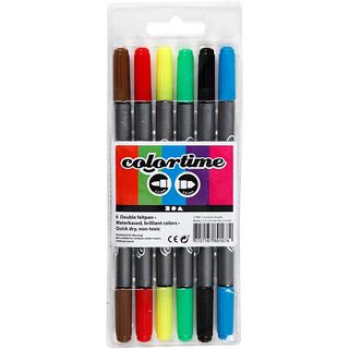 Colortime Dual viltstiften [6Stuk ], 