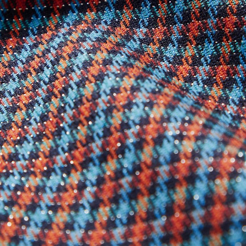 Viscosemix Ruiten met glitters – turkoois/oranje,  image number 5