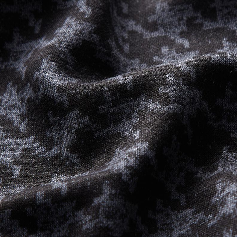 Viscosejersey – jeansblauw/zwart, image number 2