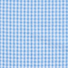 Seersucker Katoen geweven ruit – blauw/wit, 