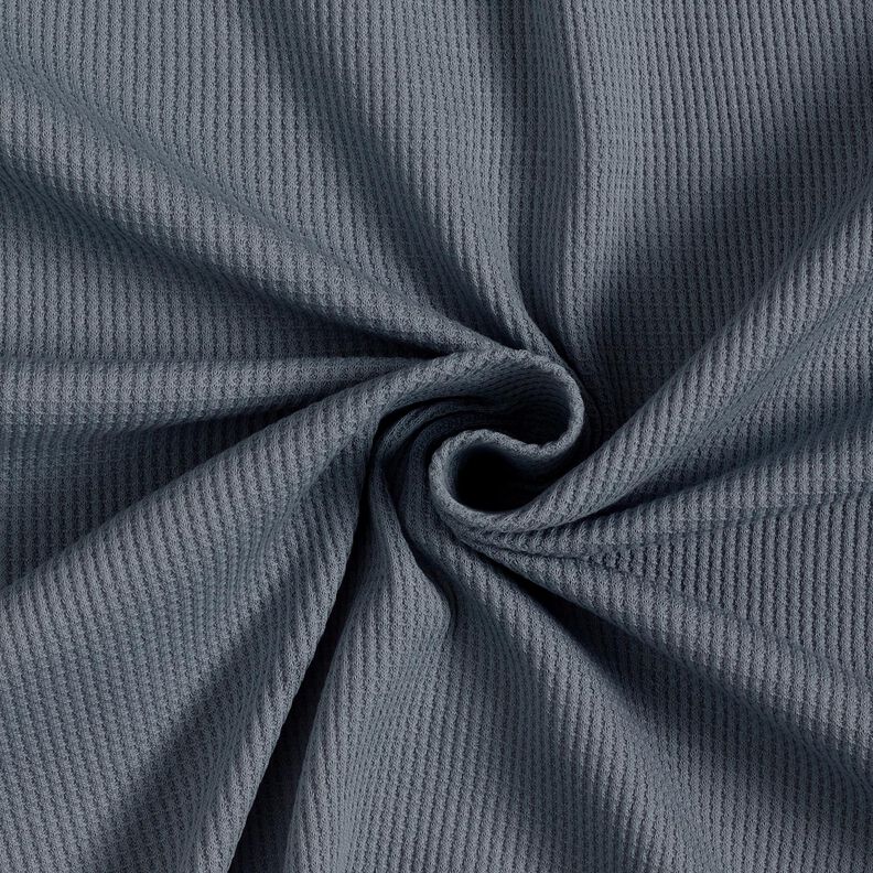 Wafel jersey Effen – grijs,  image number 1