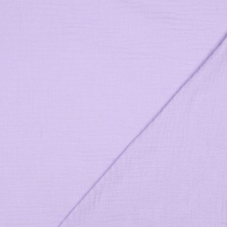 Mousseline/dubbel gehaakte stoffen dubbelzijdige gebogen rand  | Poppy Fabrics – lila/roodlila,  image number 4