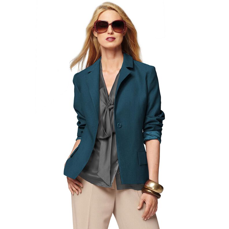 Bi-stretch gabardine – oceaanblauw,  image number 6