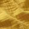 Drielaagse katoenen mousseline Effen – mosterd,  thumbnail number 2