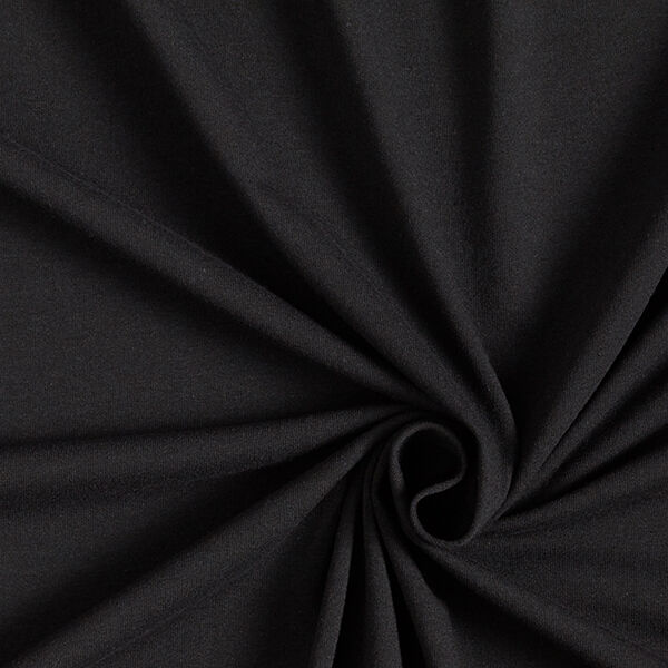 Gerecycleerde jersey-katoen-mix – zwart,  image number 1