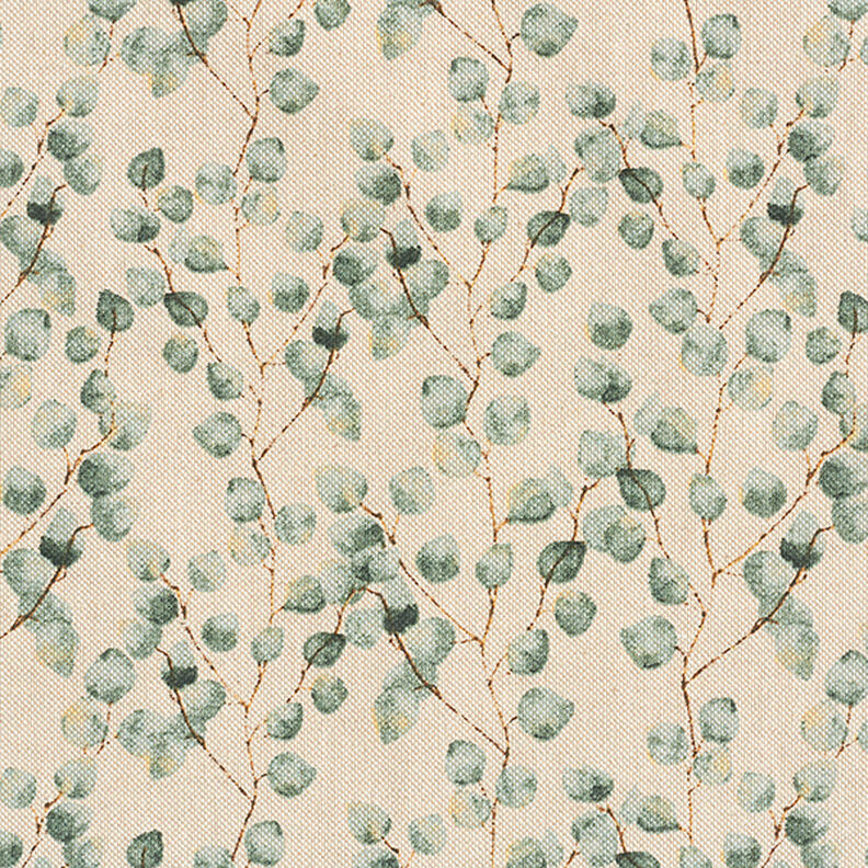 Decostof half panama mini eucalyptus – riet/natuur,  image number 1