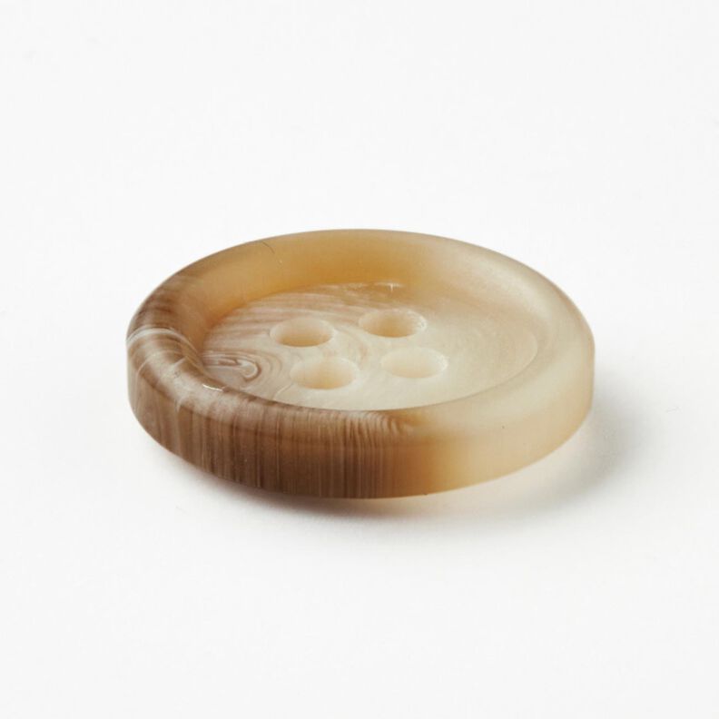4-gats knoop rond [Ø 15 mm] – natuur/donkerbruin,  image number 2