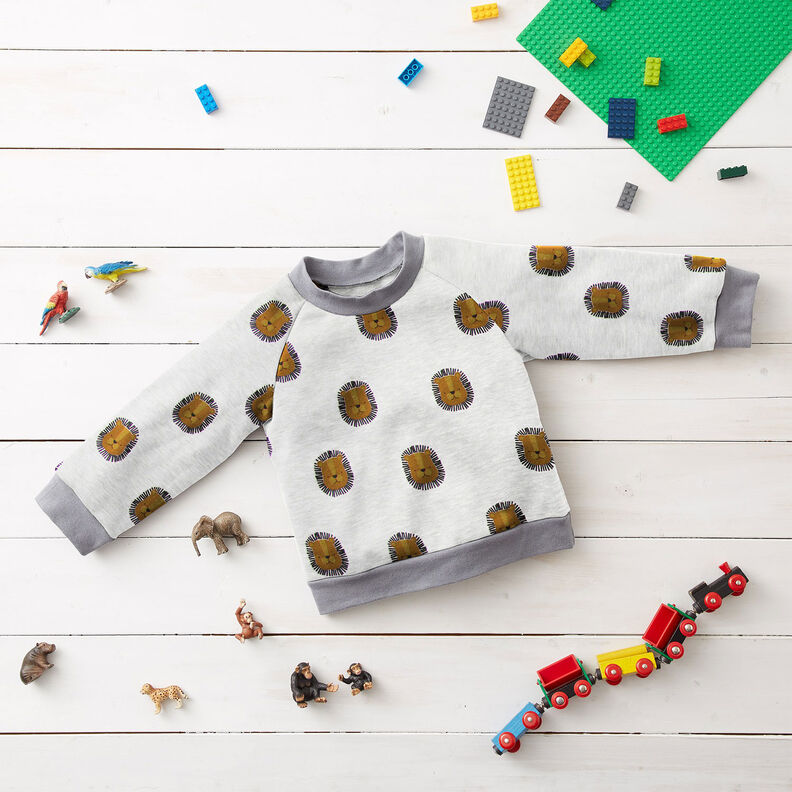 Sweatshirt Leeuwen | by Poppy – ecru/reekalf,  image number 6
