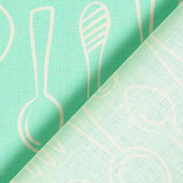 Biologisch Katoe In My Kitchen Silver Spoon | Hamburger Liebe – mintgroen, image number 4