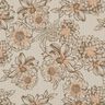 Mousseline/dubbel gehaakte stoffen Zomerbloemen – licht taupe/middelbruin,  thumbnail number 1