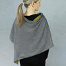 MEVROUW PENNY Asymmetrische omkeerbare poncho | Studio Schnittreif | Eén maat,  thumbnail number 5