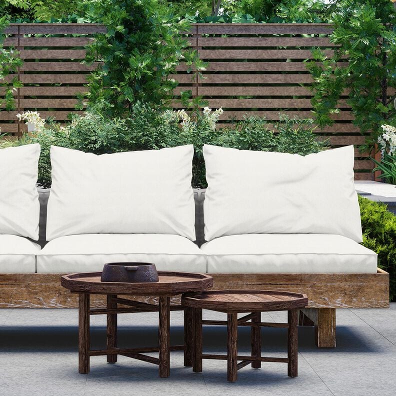 Outdoorstof Canvas Effen – ivoor, image number 5