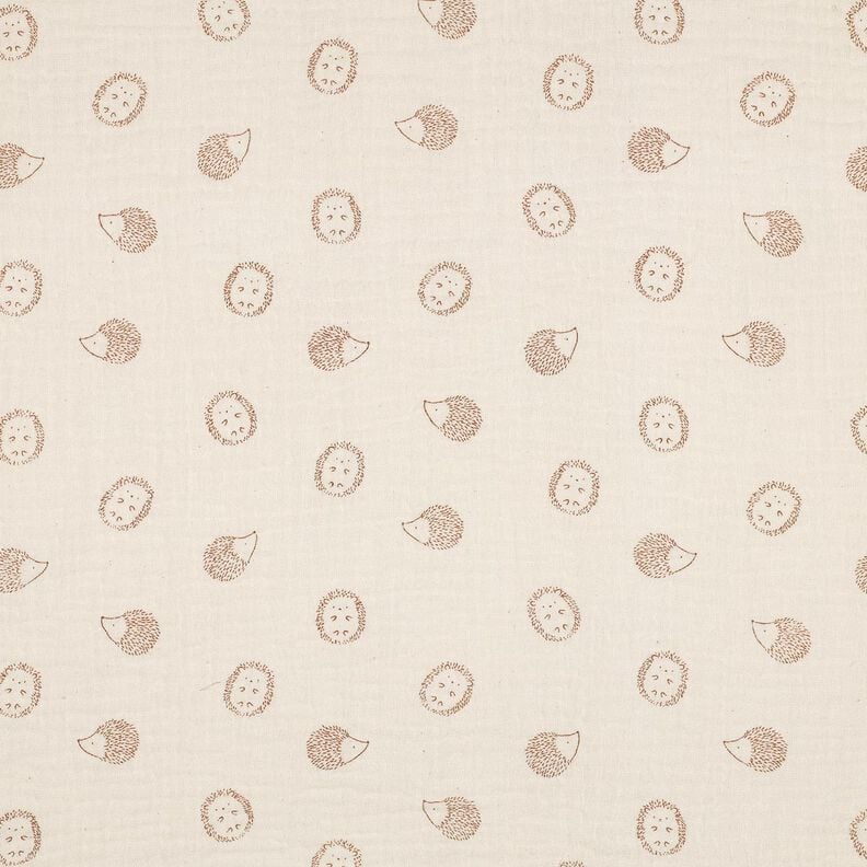 Mousseline/dubbel gehaakte stoffen Egels | Poppy Fabrics – natuur/lichtbruin,  image number 1