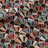 Decostof Gobelin Retro fans – zwart/karmijnrood,  thumbnail number 2