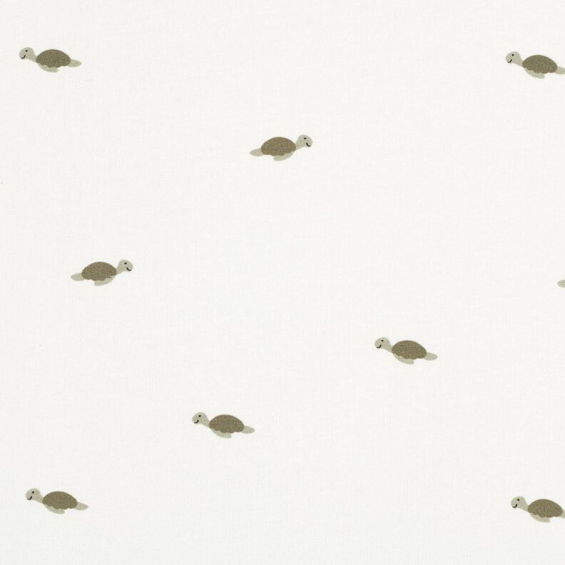Katoenjersey kleine schildpadden – ecru,  image number 1