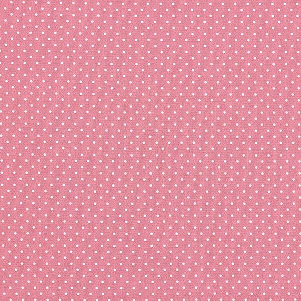 Katoenpopeline Kleine stippen – roze/wit,  image number 1