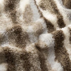 Nepbont abstracte strepen – ecru/taupe, 