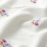 Mousseline/dubbel gehaakte stoffen opgestikte bloemen | Poppy Fabrics – wit,  thumbnail number 2