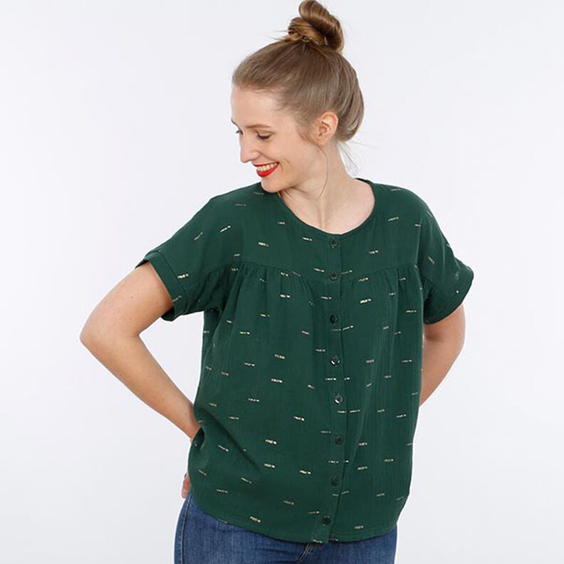 FRAU SUZY - losse blouse met korte mouwen en ruches, Studio Schnittreif | XS - XXL,  image number 11