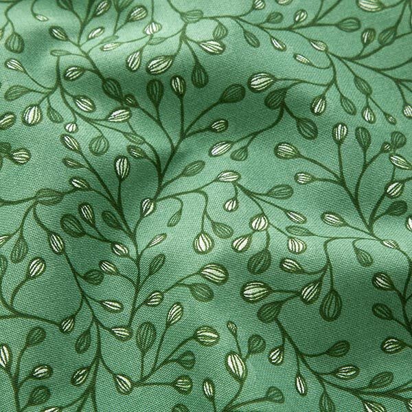 Decostof Half panama Kleine takken – groen, image number 2