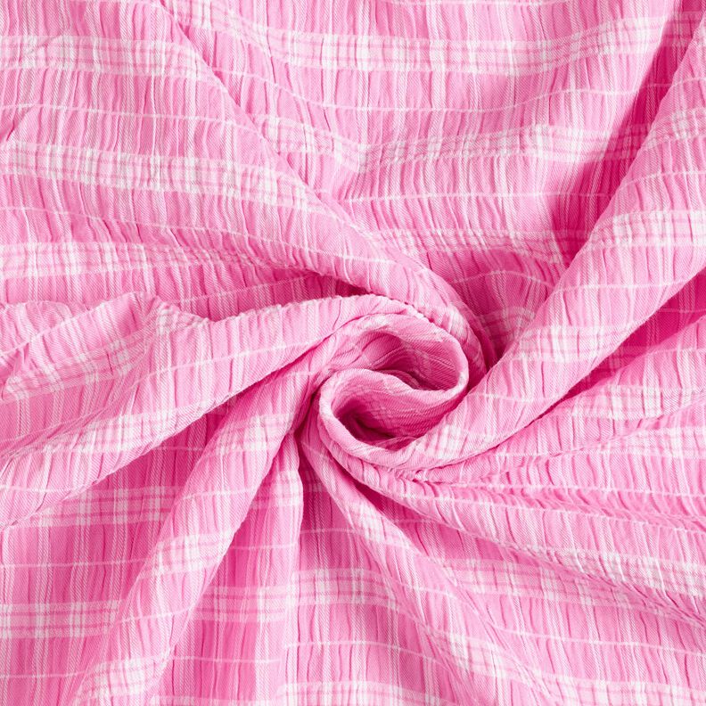 Seersucker gemengde strepen – roze/wit,  image number 3