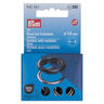 Oogjes met sluitringen [15 stuks | Ø 14 mm] | Prym – zwart/zilver metallic,  thumbnail number 1