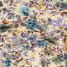 Viscosejersey bloemen en takken digitale print – zand/turkoois,  thumbnail number 2