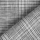 Pakstof ruit metallicgaren – zwart/wit,  thumbnail number 5