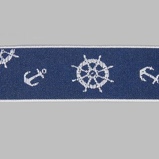 Elastiek Maritiem - navy, 