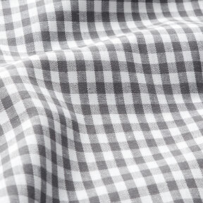 Katoenen stof Vichy ruit 0,5 cm – parelgrijs/wit, 