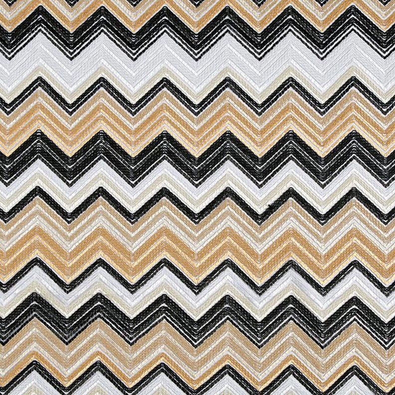 Tule Zigzag – lichtbruin/zwart, image number 1