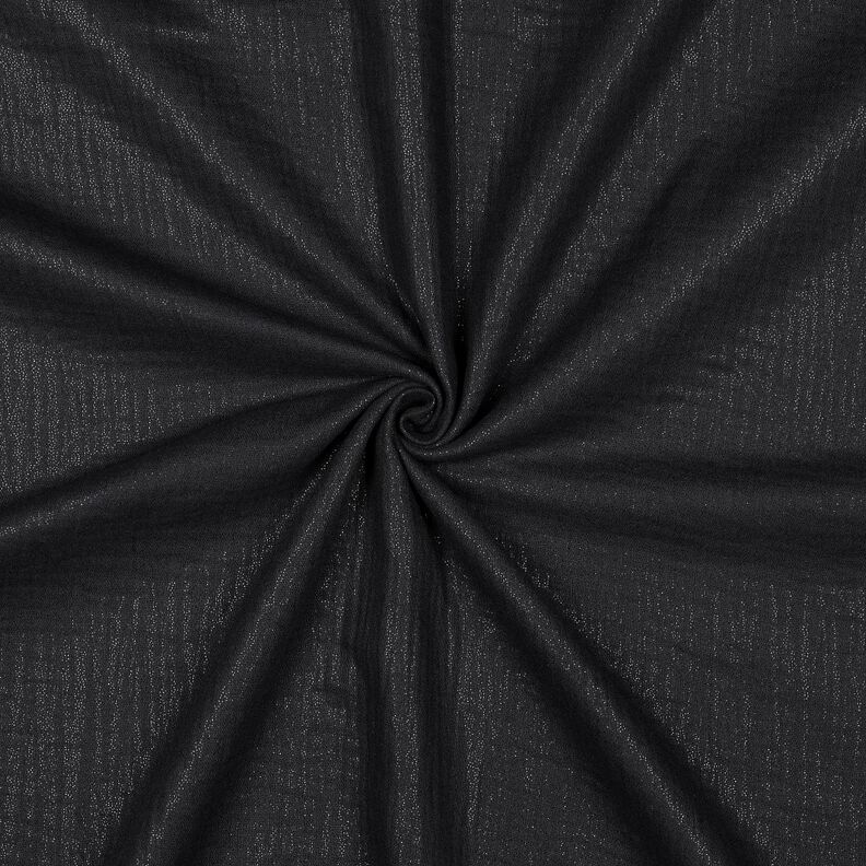 Mousseline/dubbel gehaakte stoffen Fijne glinsterende stippen | Poppy Fabrics – zwart,  image number 1