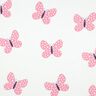 Sweatshirt geruwd Grote vlinders | Poppy Fabrics – ivoor/roze,  thumbnail number 1