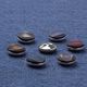 Polyester knoop - FAKE FLUWEEL - goudbruin,  thumbnail number 3