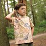 French Terry sommersweat Bouwvoertuigen| Poppy Fabrics – beige/marineblauw,  thumbnail number 5