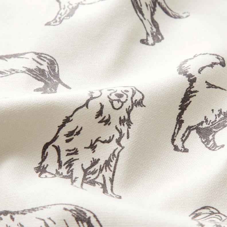 Decostof Canvas Honden – creme/grijs,  image number 2