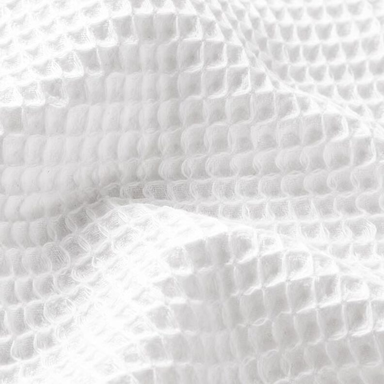 Wafelpiqué – wit,  image number 2