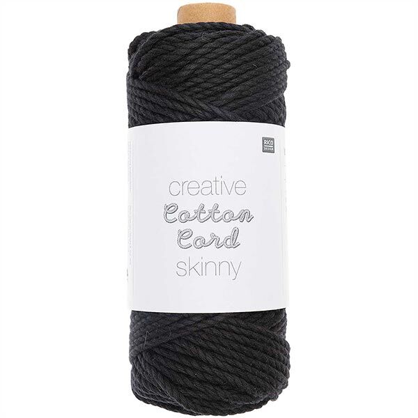Creative Cotton Cord Skinny macramé-garen [3mm] | Rico Design – zwart,  image number 1