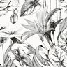 Viscose-linnen-mix Tropische planten – ecru/zwart,  thumbnail number 5